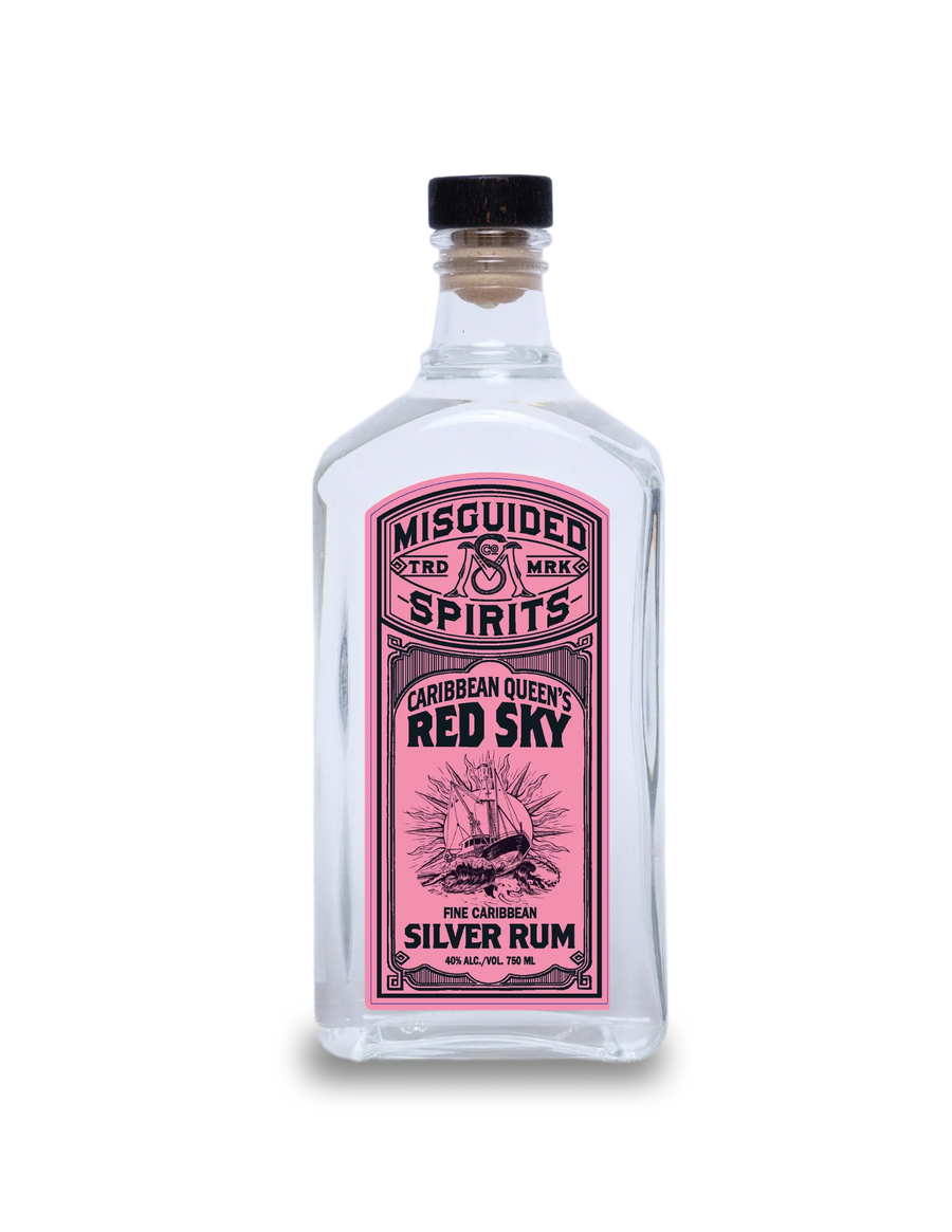 Misguided Spirits Caribbean Queen's Red Sky Fine Caribbean Silver Rum 750 ML