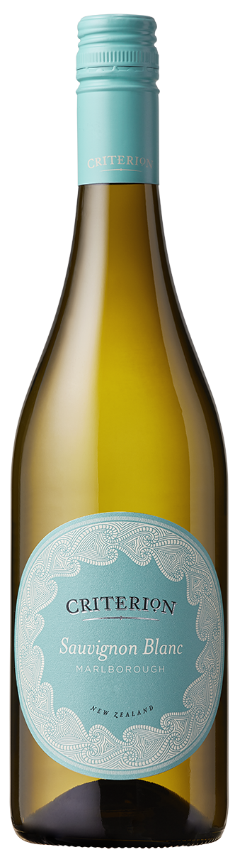Criterion Sauvignon Blanc 750 ML bottle showcasing vibrant white wine with citrus and tropical fruit aromas