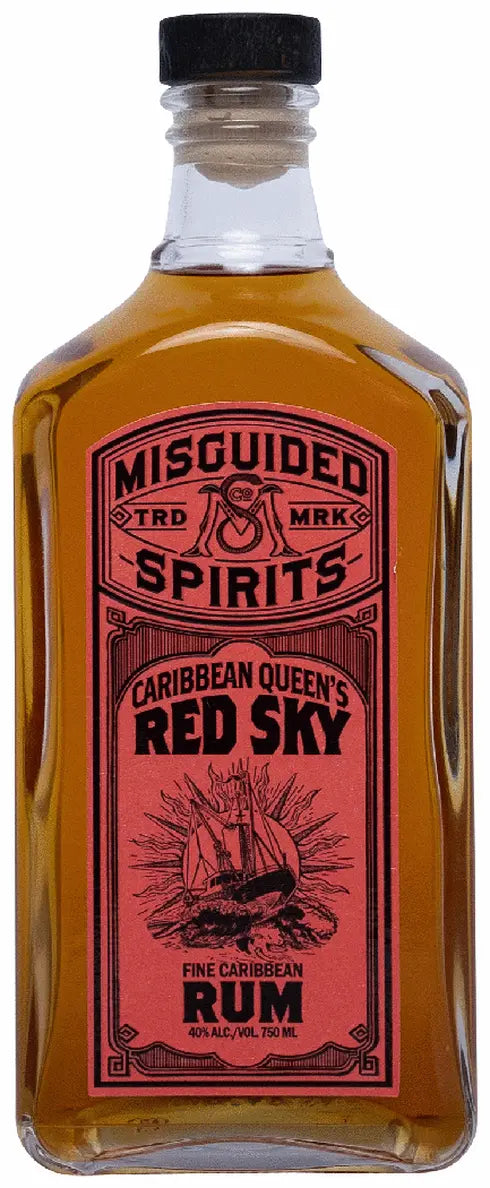 Misguided Spirits Caribbean Queen's Red Sky Rum 1 L