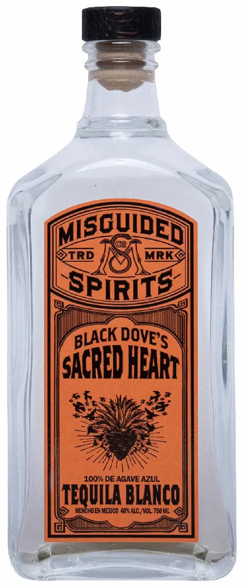 Misguided Spirits Black Dove's Sacred Heart Blanco Tequila 1 L