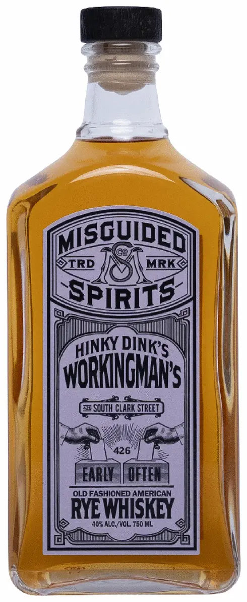 Misguided Spirits Hinky Dink's Workingman's Whiskey 750 ML