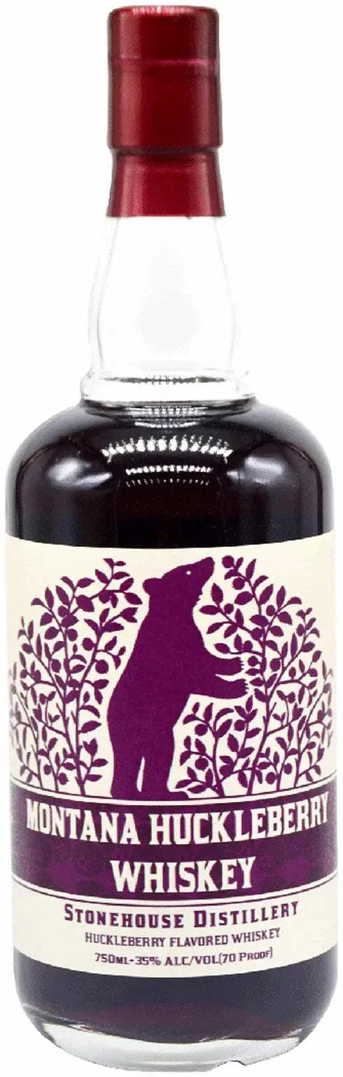 Stonehouse Montana Huckleberry Whiskey 750ml bottle with huckleberry flavor and American Northwest heritage