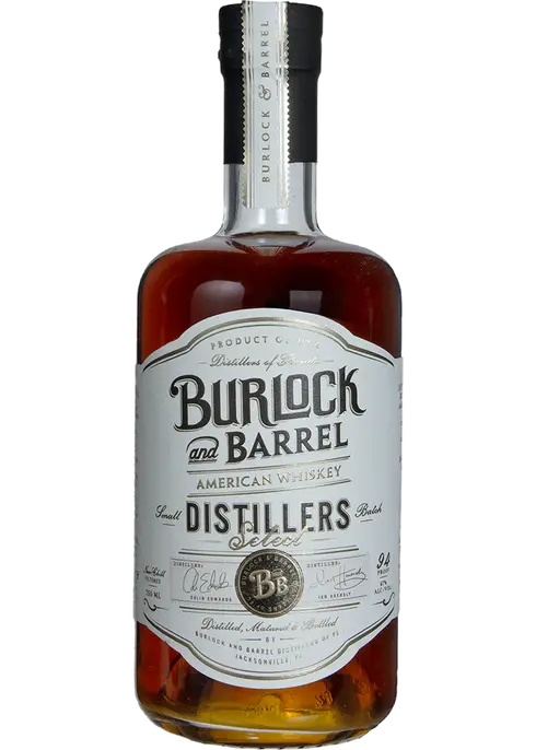 Burlock And Barrel Distillers Select Whiskey 750 ML craft whiskey bottle