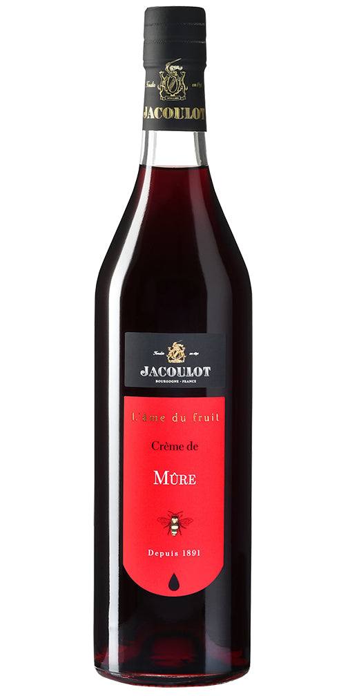 Jacoulot Creme De Mure 36 700 ML blackberry liqueur bottle with rich fruit flavor and deep color