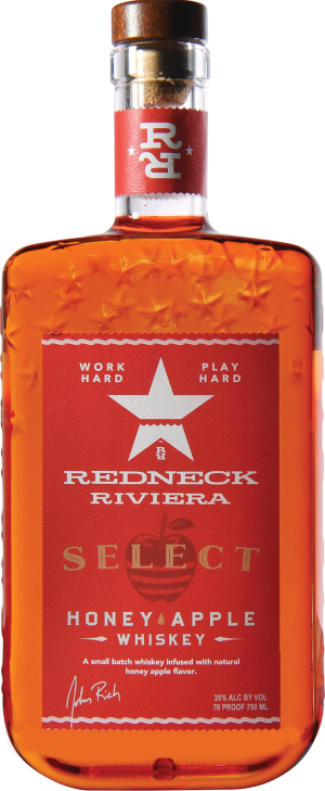 Redneck Riviera Select Honey Apple Whisky 750 ML bottle with apple and honey notes