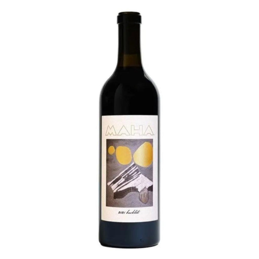 Maha Red Wine Backlit Maha Estate Vineyard Adelaida District Paso Robles 2021 750 ML