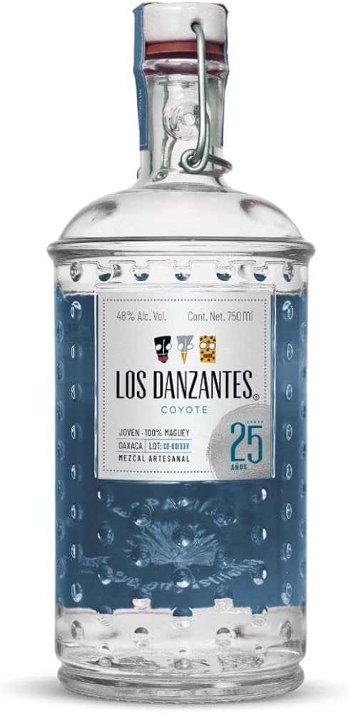 Los Danzantes Mezcal Coyote 96 artisanal wild agave mezcal bottle with smoky and earthy aromas