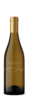 Fisher Unity Chardonnay 2022 bottle premium California white wine with gold foil top