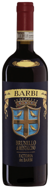 Barbi Brunello di Montalcino wine bottle with label