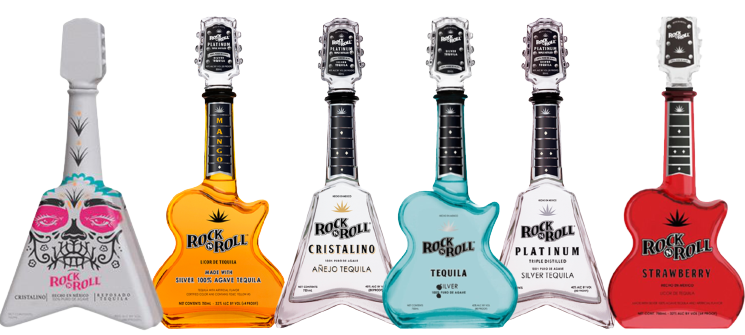 Rock N Roll Tequila Combo 750 ML (6 Bottles)