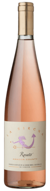 Bottle of La Birch Rosato wine with a label on a white background