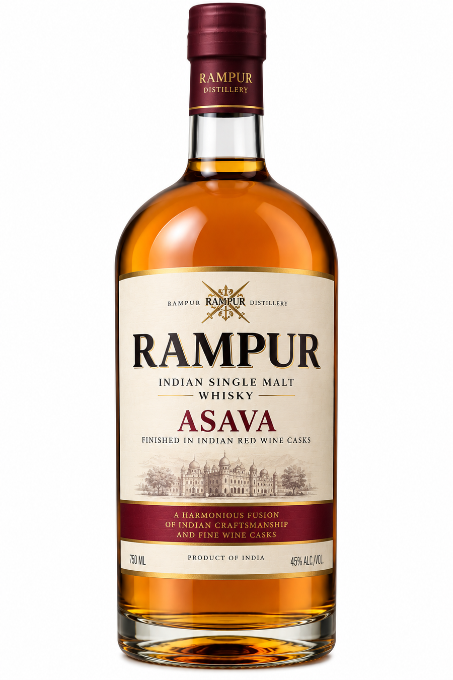 Rampur Asava Indian Single Malt Whisky 750 ML