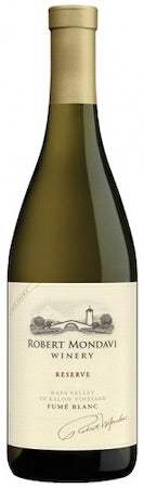 Robert Mondavi Fume Blanc To-Kalon Vineyard Reserve 2022 bottle showcasing premium white wine from Napa Valley