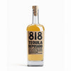 818 Tequila Reposado 80 750 ML sleek bottle, premium aged tequila, golden hue, modern design.