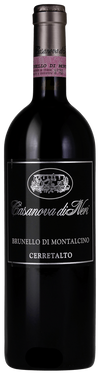 Casanova di Neri Cerretalto Brunello di Montalcino 2019 red wine bottle 750ml with elegant black label