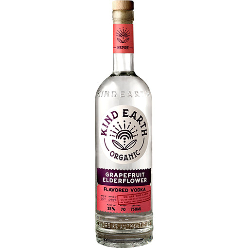 Kind Earth Organic Grapefruit Elderflower Vodka 750 ML