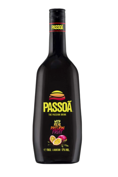 Passoa Passion Fruit Liqueur 700ml bottle with tropical passion fruit flavor and 17% alcohol volume
