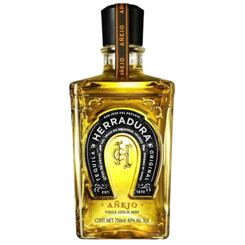 Herradura Anejo Tequila 750 ML bottle – Aged tequila with complex notes of caramel, vanilla, and roasted agave, ideal for sipping.