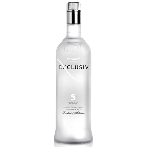 Exclusiv Vodka Coconut No. 5 750ml bottle with rich coconut flavor.