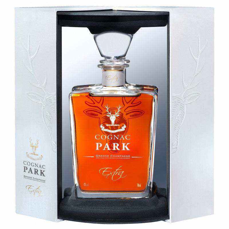 Cognac Park XO Extra Grande Champagne 750 ML in elegant packaging.