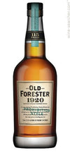 Old Forester 1920 Prohibition Style Kentucky Straight Bourbon Whisky 115 Proof 750 ML