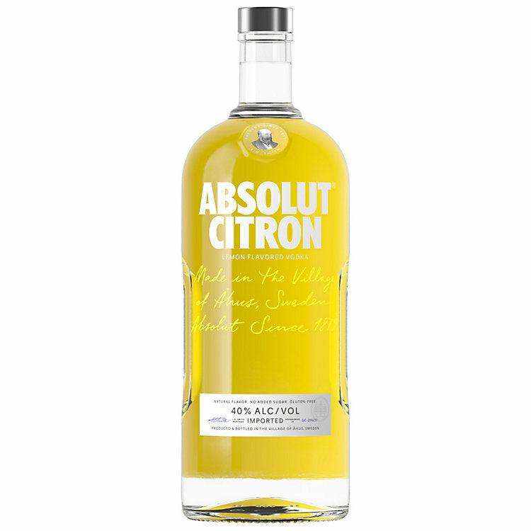 Absolut Lemon Flavored Vodka Citron 80 1.75 L