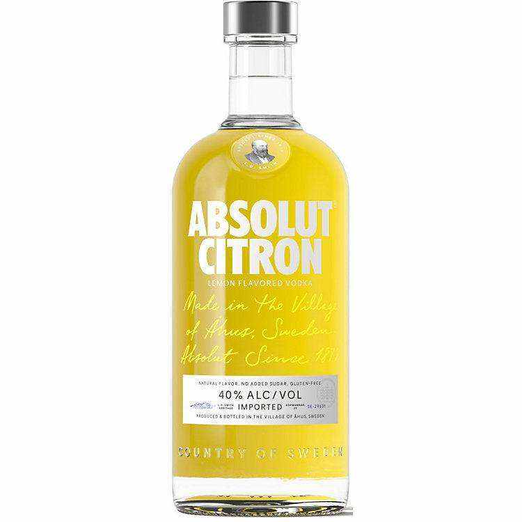 Absolut Lemon Flavored Vodka Citron 80 750 ML