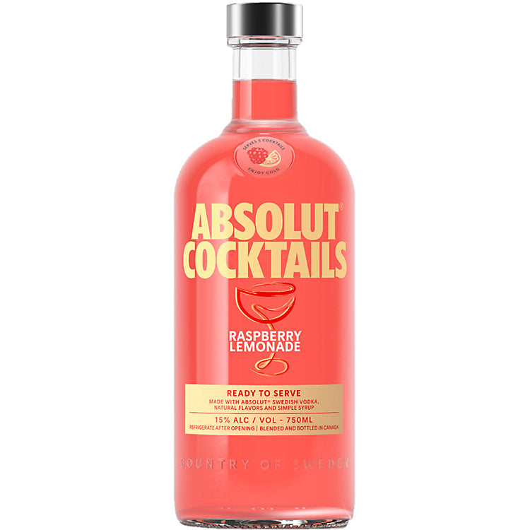 Absolut Vodka Raspberry Lemonade 30 750 ML