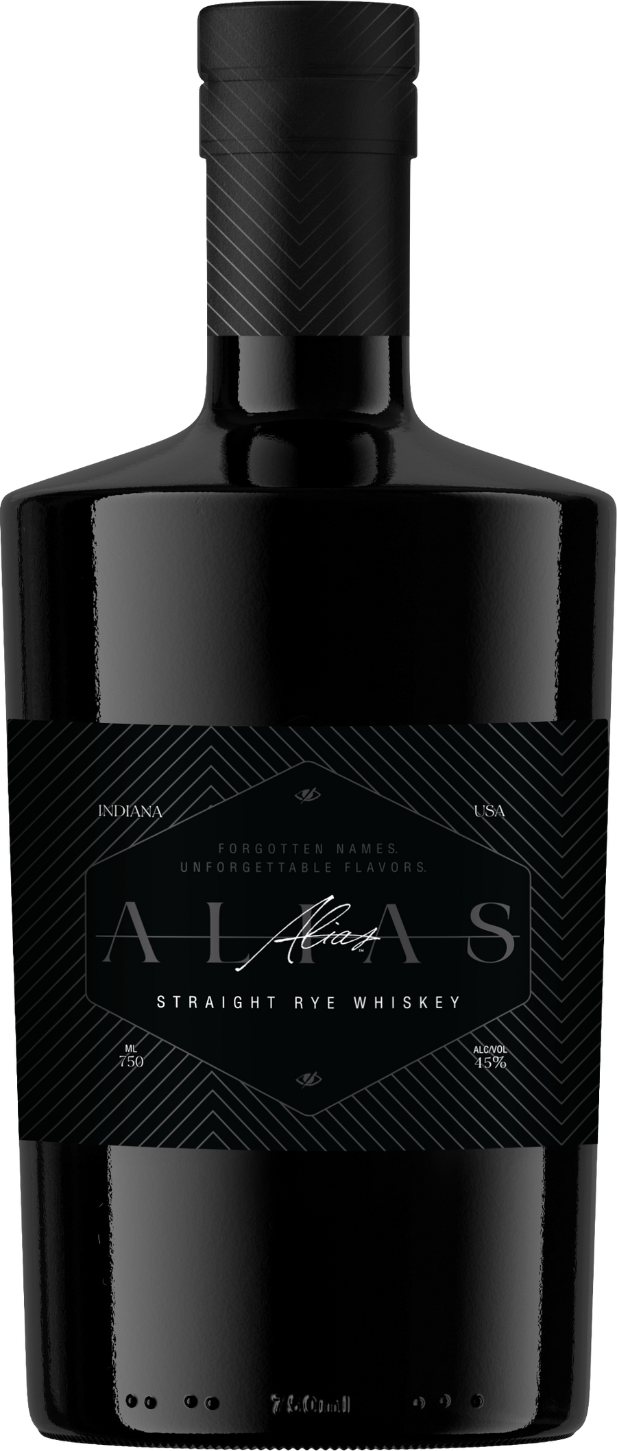Alias Whiskey Straight Rye Whiskey 750 ML bottle.