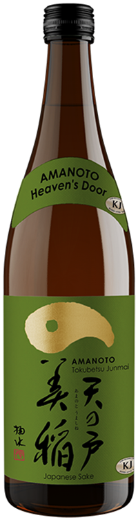 Ama No To Heavens Door Tokubetsu Junmai 720 ML bottle, deep umami, smooth texture, and a rich, savory flavor with a clean finish – premium sake from Japan.