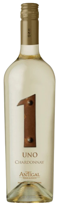 Bottle of Antigal Chardonnay Uno Mendoza 2023 750 ML white wine