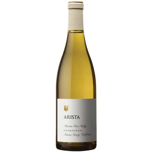Arista Chardonnay Russian River Valley 2021 white wine bottle with elegant label