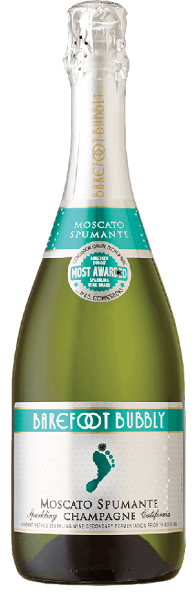 Barefoot Cellars Bubbly Moscato Spumante Champagne California 750 ML