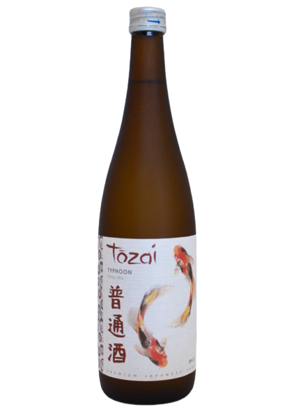 Tozai Typhoon Futsushu Premium Sake 720 ML bottle, bold umami flavors, smooth texture, and clean finish – premium Japanese sake.
