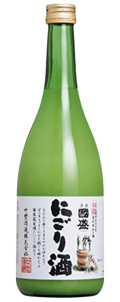 Nakano Sake Brewery Kunizakari Nigori Sake 720 ML bottle, premium Japanese Nigori sake
