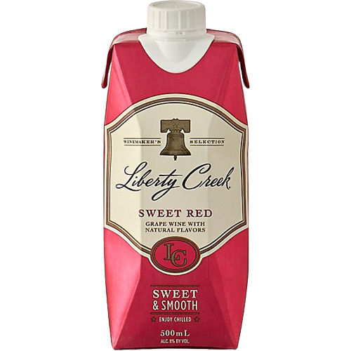 Liberty Creek Wine Winemaker's Selection Sweet Red 500 ML bottle with ripe fruit flavor and smooth finish