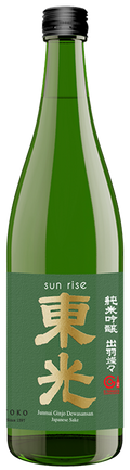 Toko Brewery Sun Rise Dewasansan Junmai Ginjo Sake 720 ML