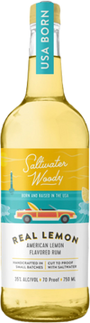 Saltwater Woody Real American Lemon Flavored Rum Small Batch 750 ML