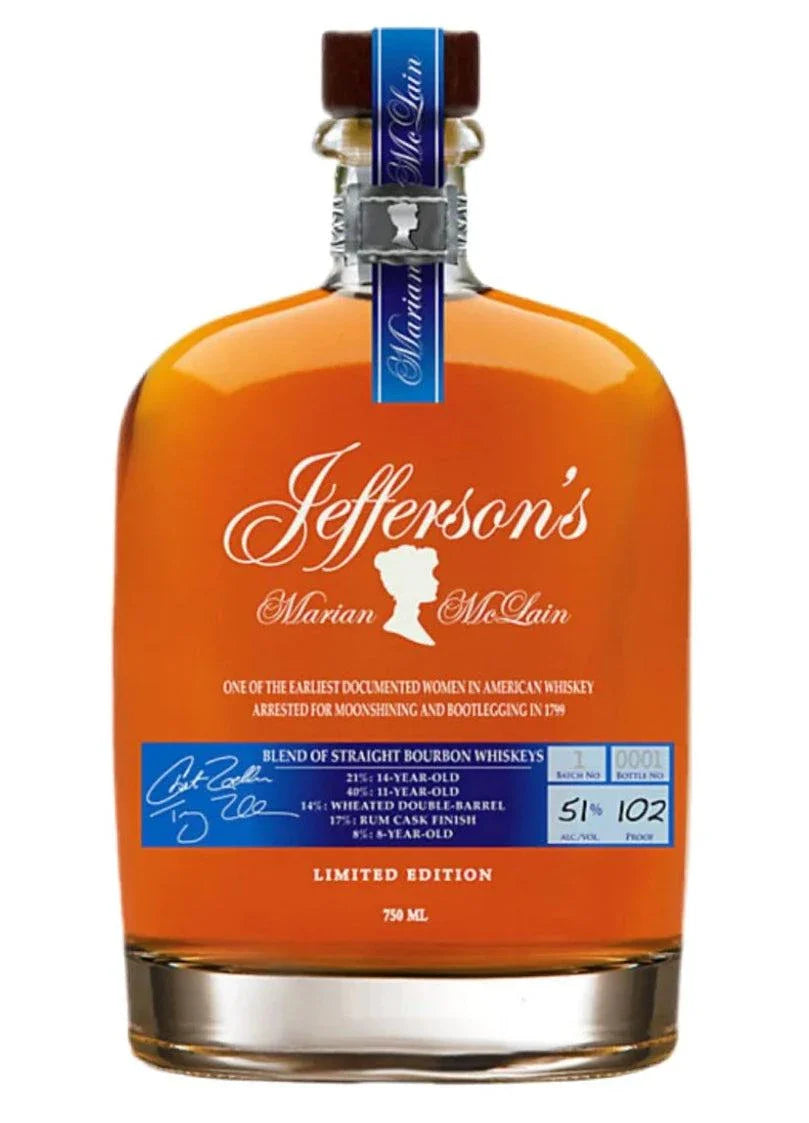 Jefferson's Straight Bourbon Marian Mclain Limited Edition 106 750 ML