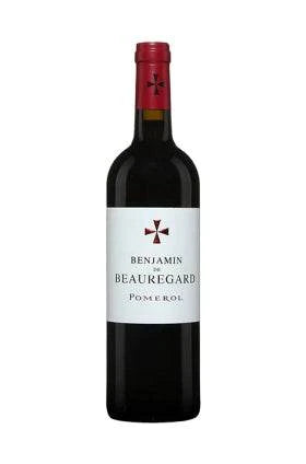 Benjamin De Beauregard Pomerol 2022 Bordeaux red wine bottle 750 ML with elegant and expressive design