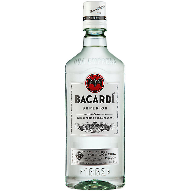 Bacardi Light Rum Superior 80 750 ML