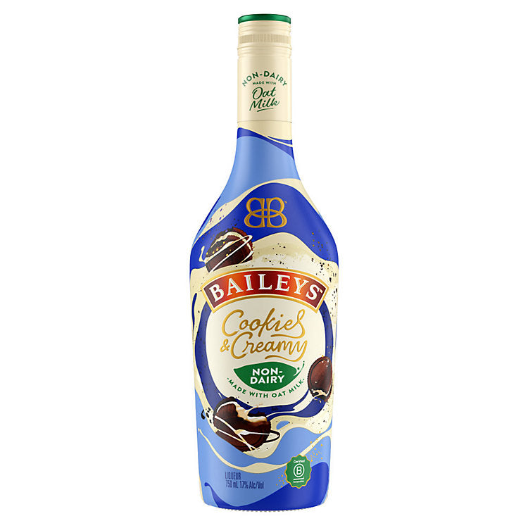 Baileys Cream Liqueur Cookie & Cream Non-Dairy Made With Oat Milk 34 750 ML