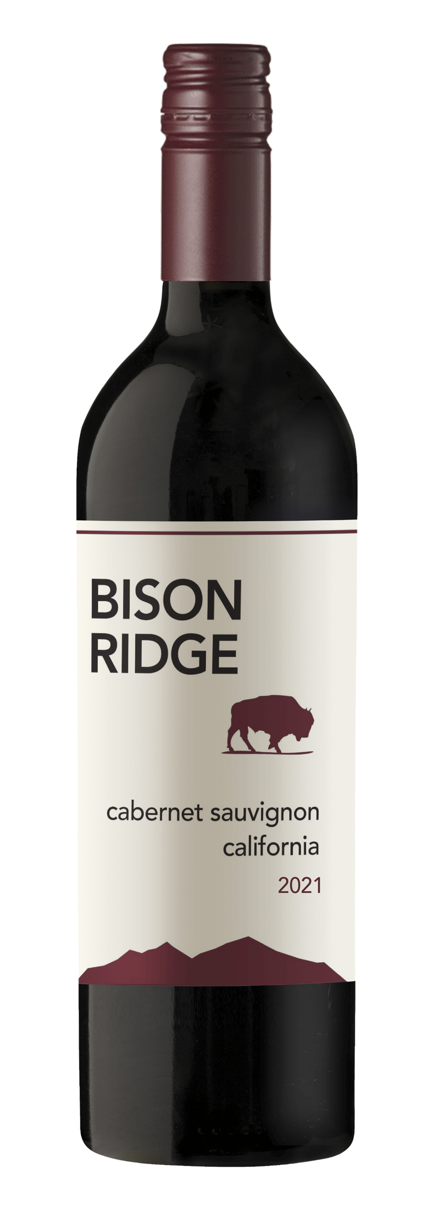 Bison Ridge Red Blend California 750 ML wine bottle with bold label design.