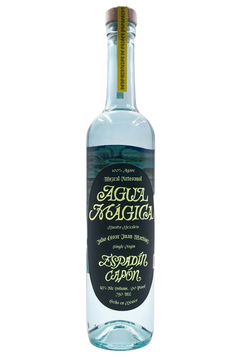 Agua Magica Mezcal Espadin Capon 90 750 ML bottle showcasing bold Mexican mezcal with smoky, earthy flavors