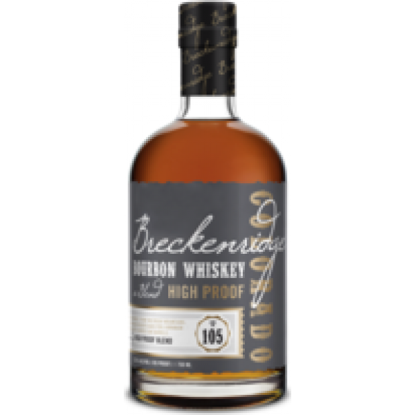 Breckenridge 2 Years Old Bourbon Whiskey 750 ML bottle with dark caramel and almond flavors.
