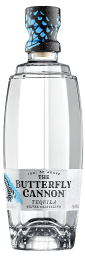 Butterfly Cannon Silver Cristalino Tequila 100% De Agave 750 ML