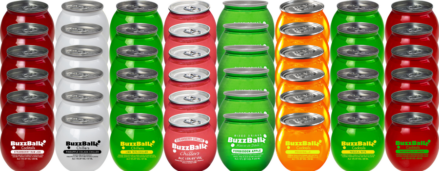 BuzzBallz Varietal Pack Combo 200 ML (48 Can-Combo)