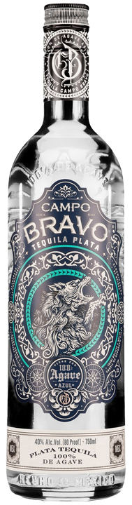 Campo Bravo Plata Tequila 100% De Agave 80 750 ML