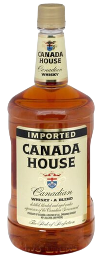 Canada House Canadian Whisky 1.75 L bottle with rich, complex flavor notes of honey and maple.
