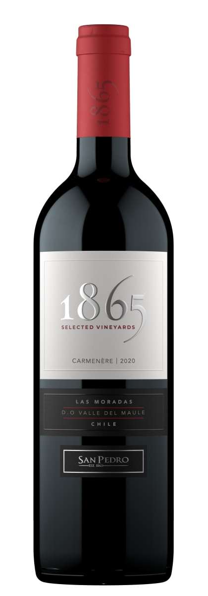 Carmenere selected vineyards las moradas maule valley 1865 2021 750 ML